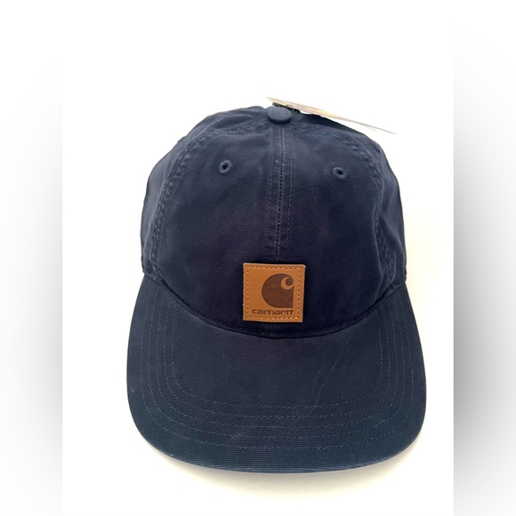 🆕 NEW Carhartt Navy Blue Baseball Hat - Picture 6 of 11